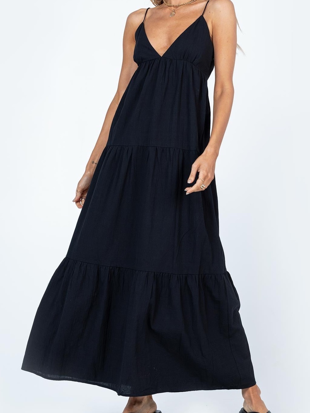 Princess Polly Chelsea Maxi Dress Black Sz 10